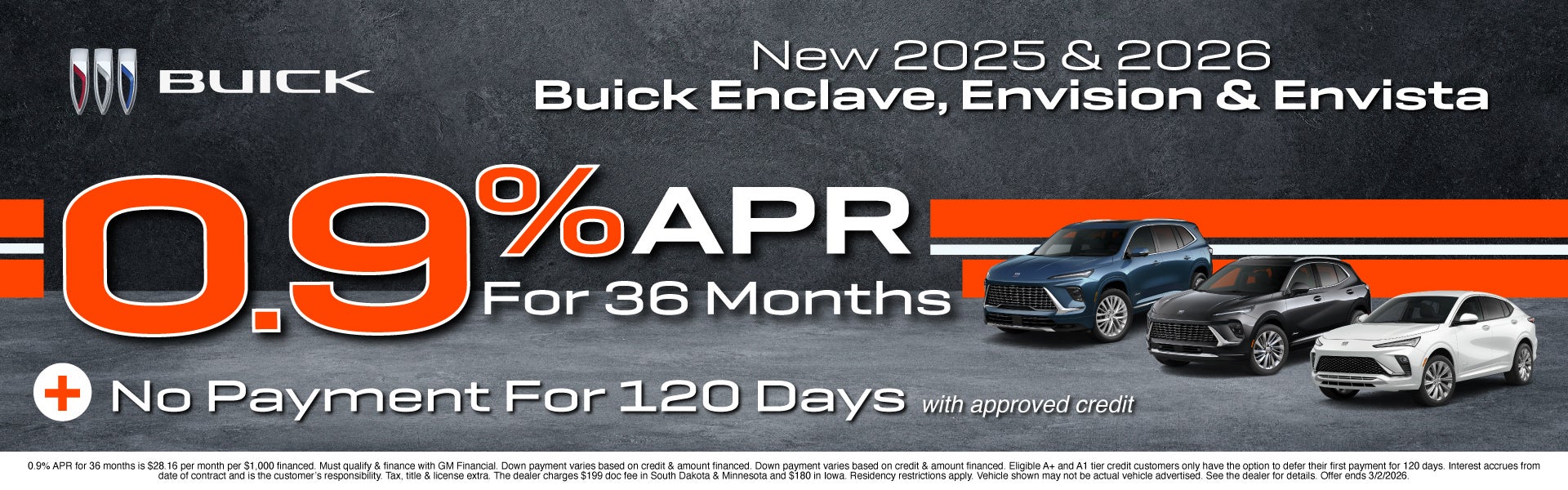 NEW 2025 & 2026 BUICK ENCLAVE, ENVISION & ENVISTA