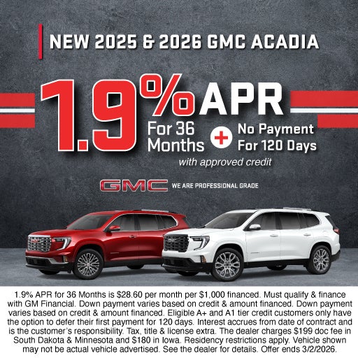 NEW 2025 & 2026 GMC ACADIA