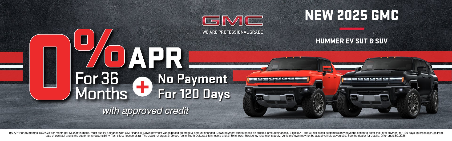 NEW GMC OFFER