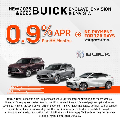NEW 2025 & 2026 BUICK ENCLAVE, ENVISION & ENVISTA