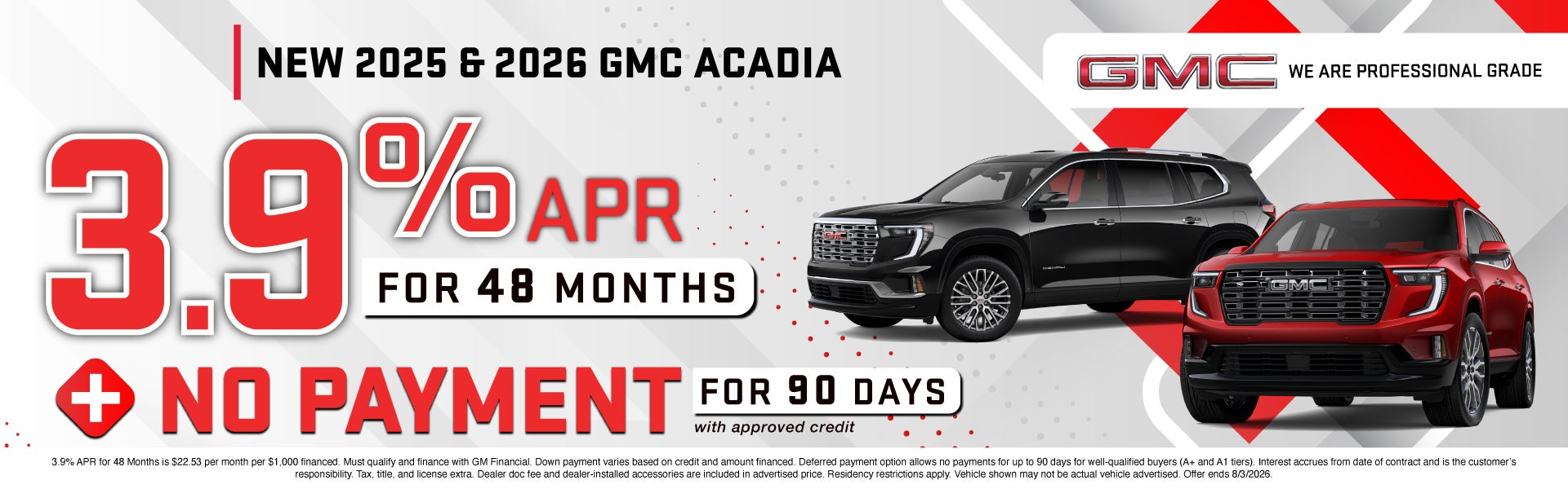 NEW 2025 & 2026 GMC ACADIA