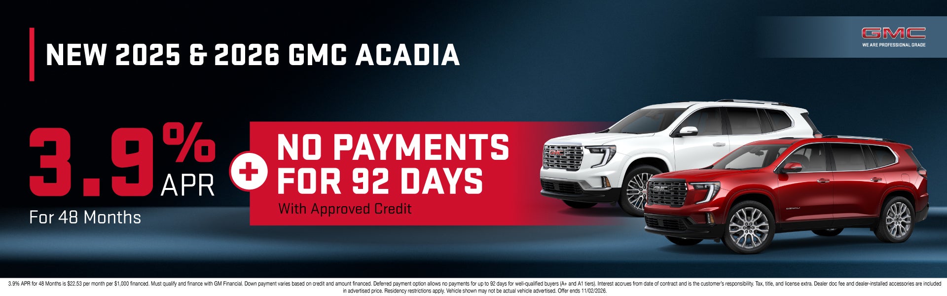 NEW 2025 & 2026 GMC ACADIA