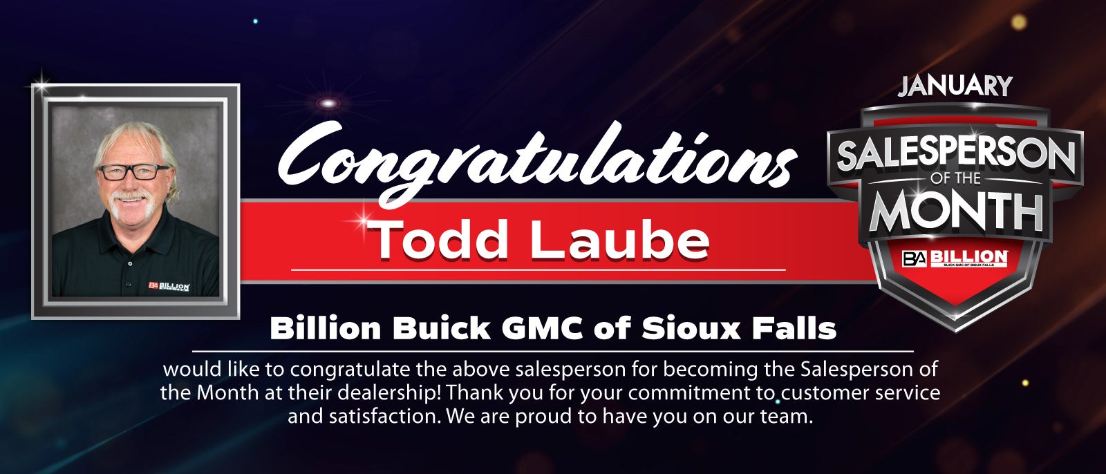 SALESPERSON OF THE MONTH