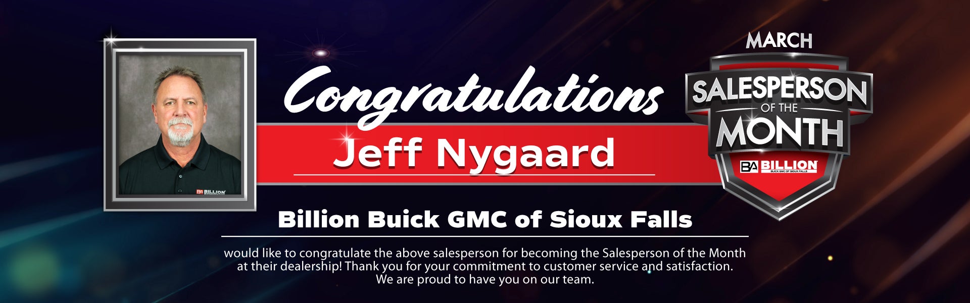 SALESPERSON OF THE MONTH