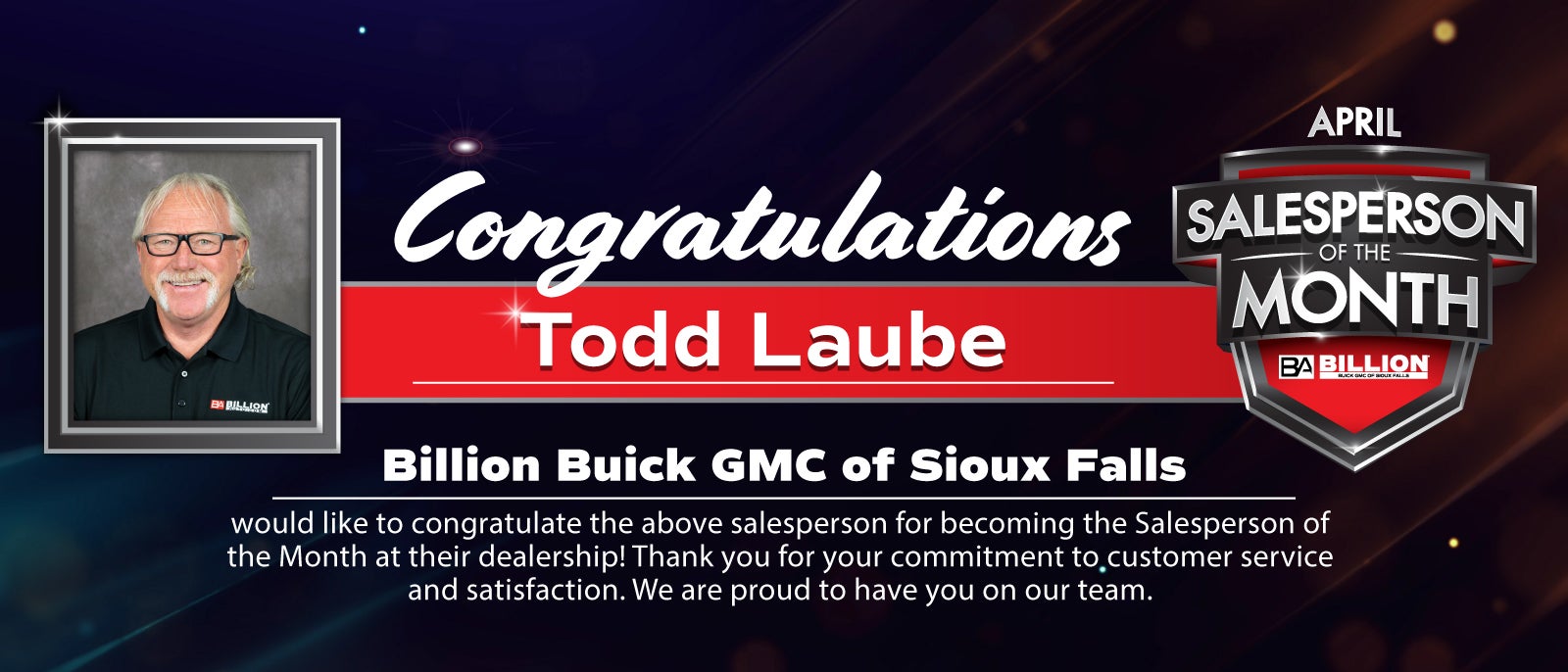 SALESPERSON OF THE MONTH